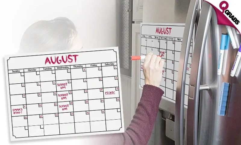 Magnetic Calendar Whiteboard!